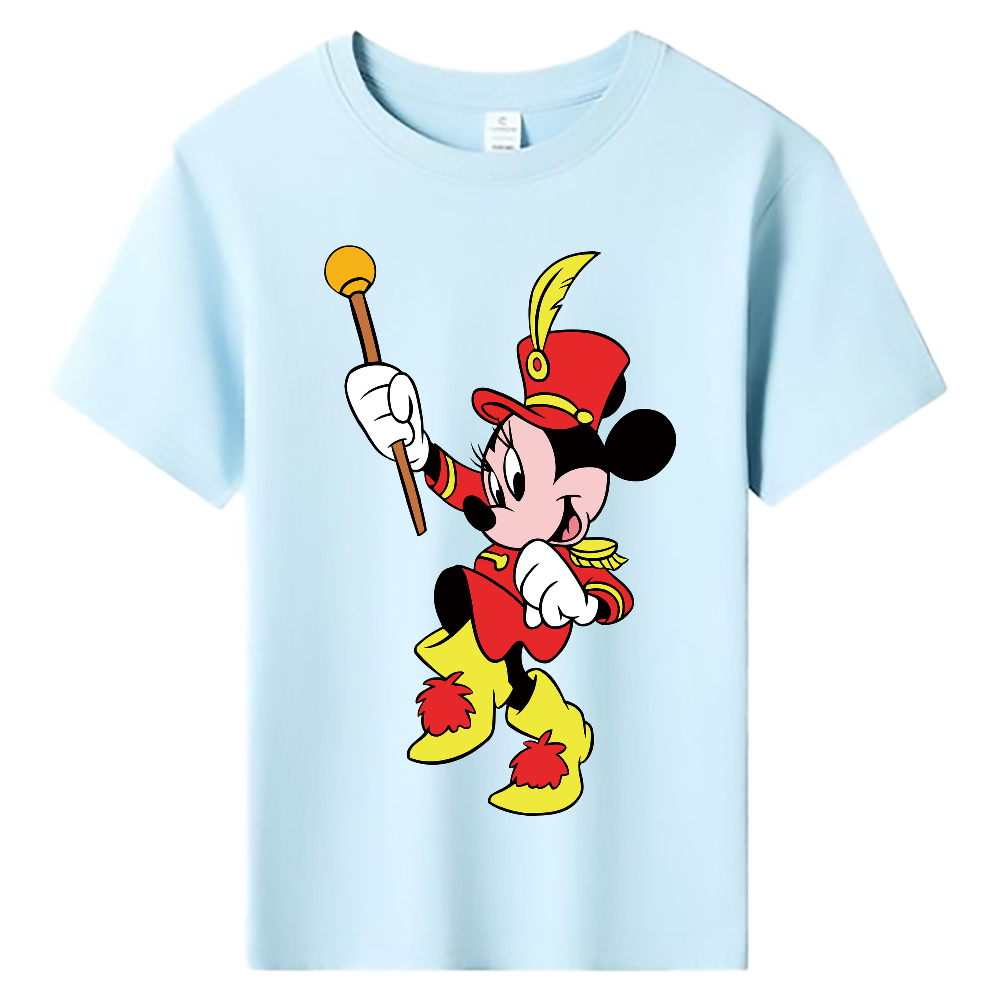 ミッキーマウス Mickey Mouse 綿100％キッズTシャツ（フロントプリント）
